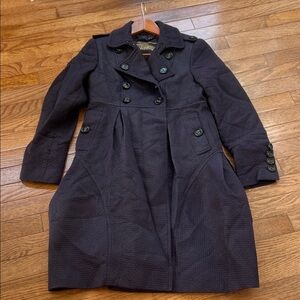 Burberry Dark Purple Trench Coat Size 38